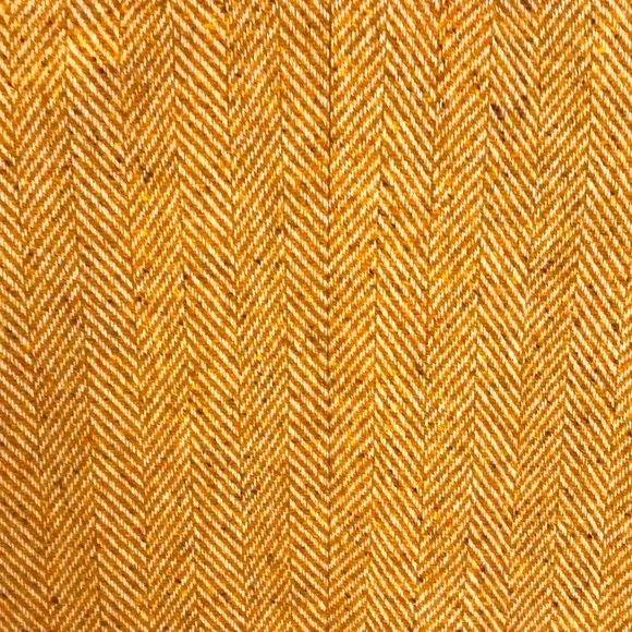 J. Crew Gold Yellow Marled Wool Herringbone Winter Topcoat Coat 00 XXS